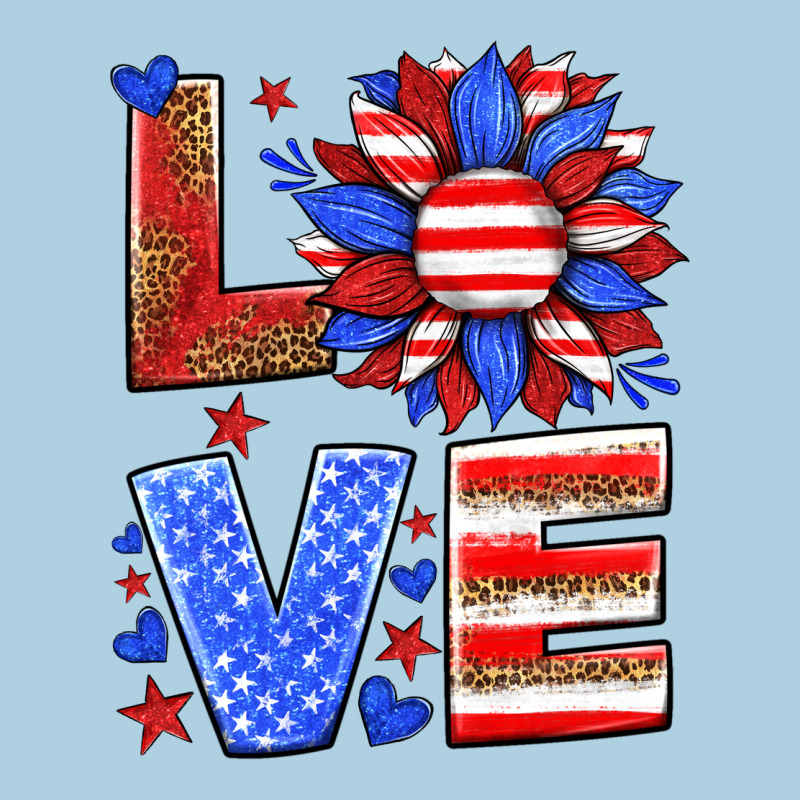Love America Sunflower Premium Hoodie by HRA Design Shop | Teevron