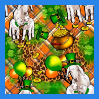 St Patricks  Goat Family With Balloons Seamless Premium Hoodie | Teevron