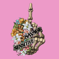 Sensitive Savage Skeleton Middle Finger Urban Hoodie | Teevron