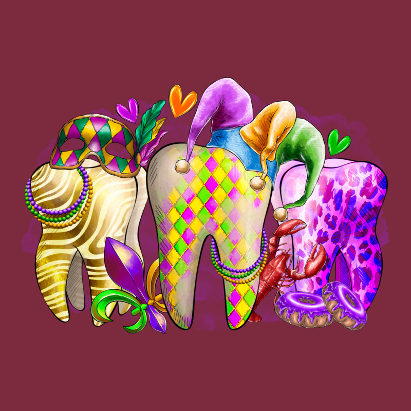 Mardi Gras Tooth Premium Hoodie by RacoonDesign | Teevron
