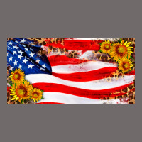 Usa Flag And Sunflower License Plate Urban Hoodie | Teevron