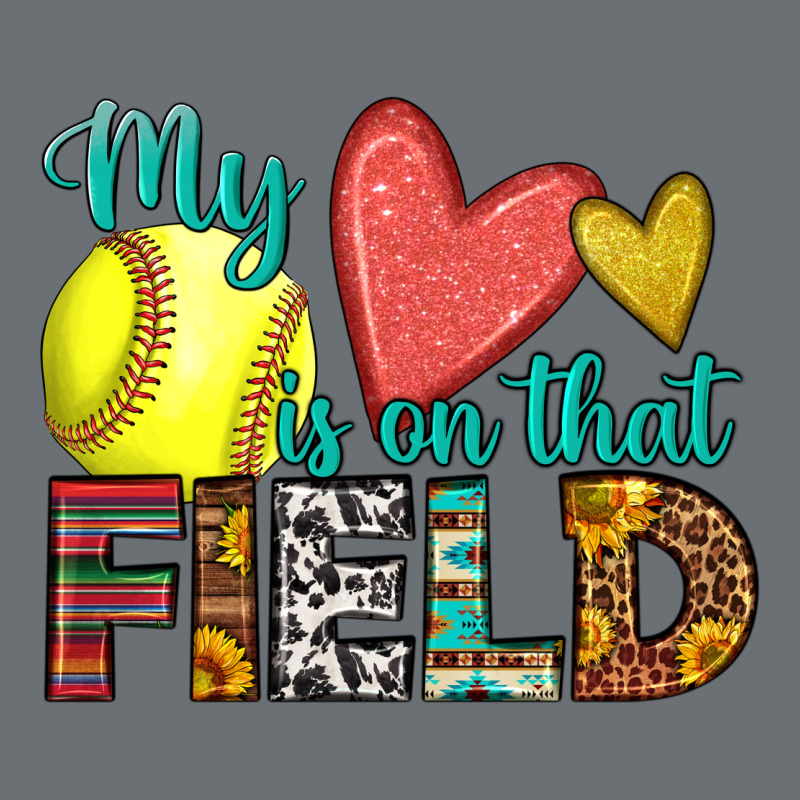 My Heart Is On That Field Softball Premium Hoodie by HRA Design Shop | Teevron