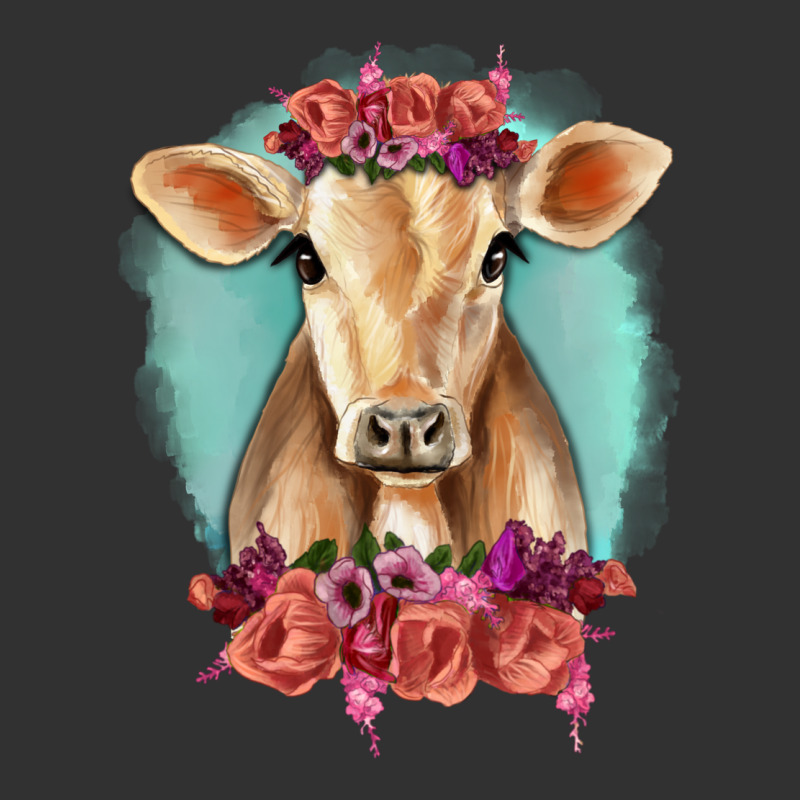 Floral Cow Urban Heavy Tee by RanaPortraitStore | Teevron