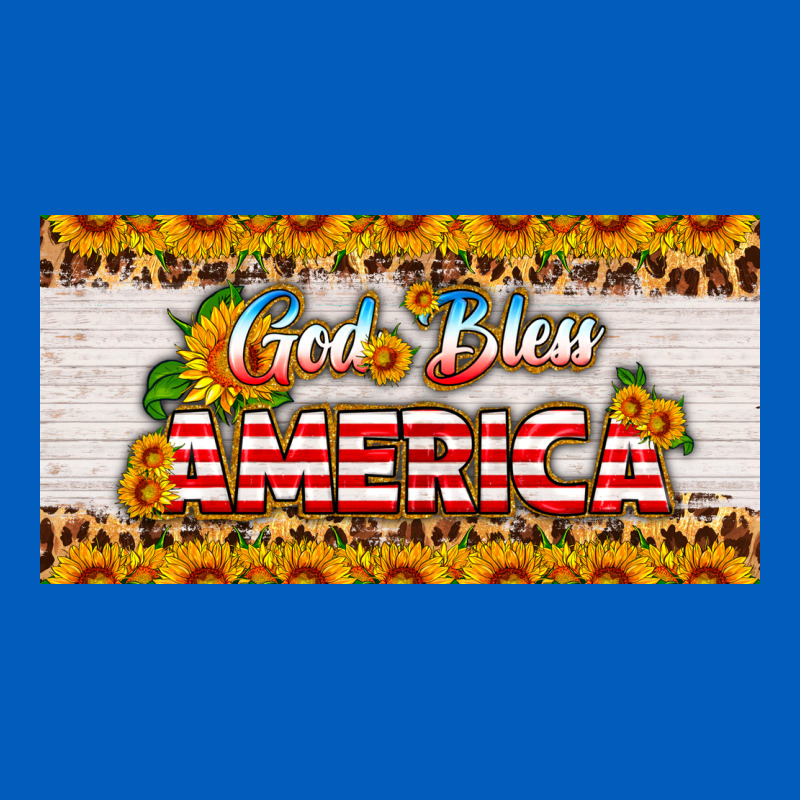 God Bless America Sunflower License Plate Urban Hoodie by HRA Design Shop | Teevron