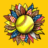 Softball Sunflower Premium Hoodie | Teevron