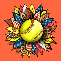 Softball Sunflower Premium Hoodie | Teevron