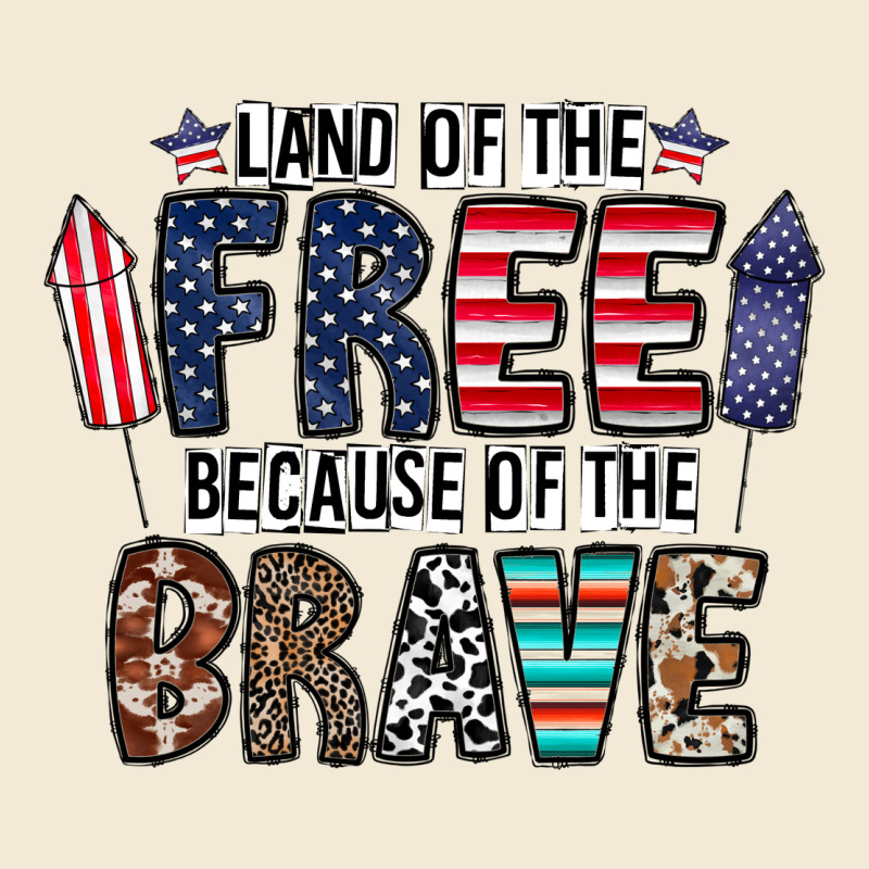 Land Of The Beacause Of The Brave Premium Hoodie by CowhideDigitalArt | Teevron