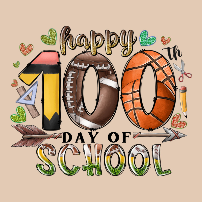 Happy 100 Americana Football Basketball Day Of Sch Urban Hoodie by RacoonDesign | Teevron