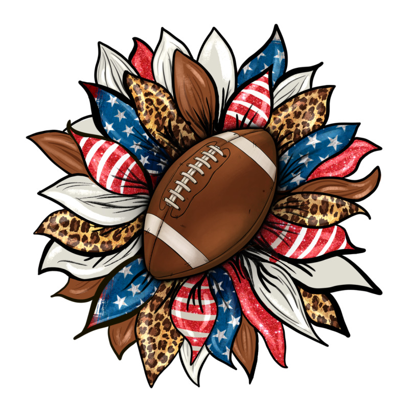 American Football Sunflower Premium Hoodie by HRA Design Shop | Teevron