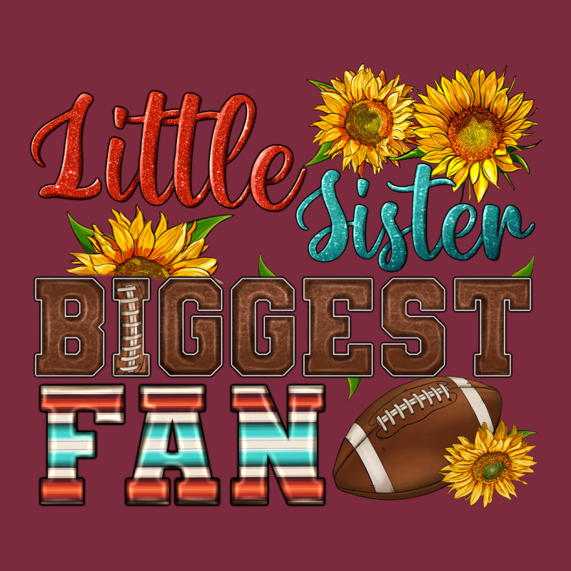 Little Sister Biggest Fan American Football Premium Hoodie by HRA Design Shop | Teevron