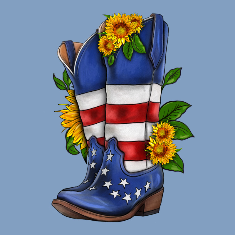 American Cowboy Boot With Sunflower Urban Hoodie by HRA Design Shop | Teevron