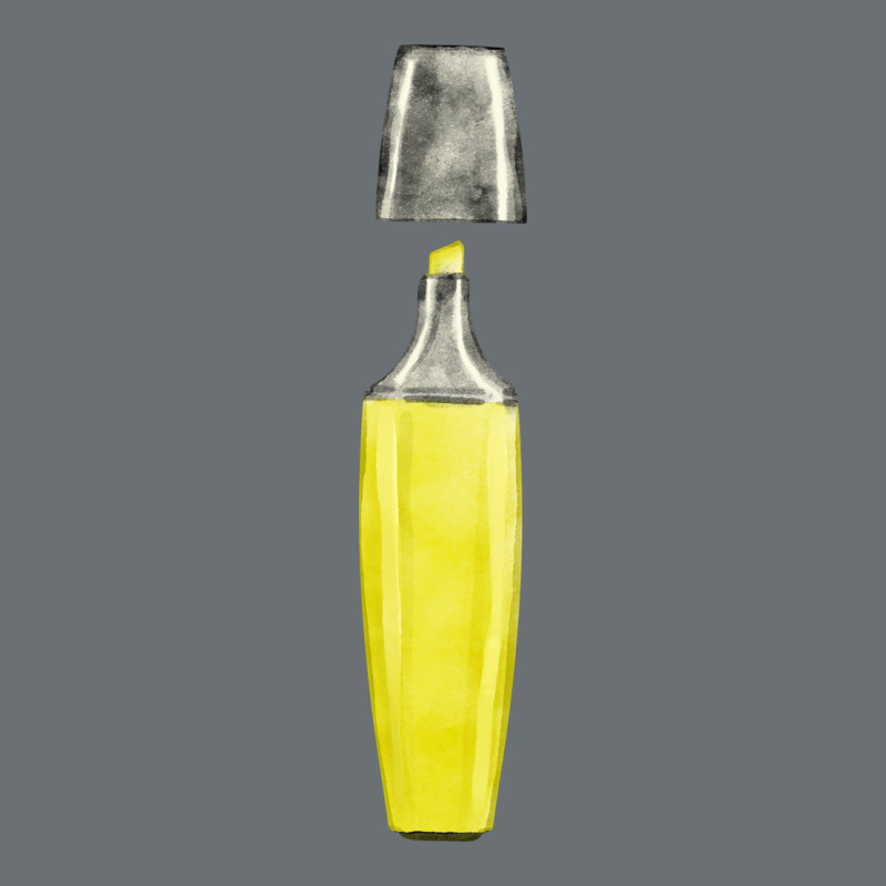 Yellow Highlighter Pen Fa Element Premium Hoodie by FaDigitalArtStudio | Teevron