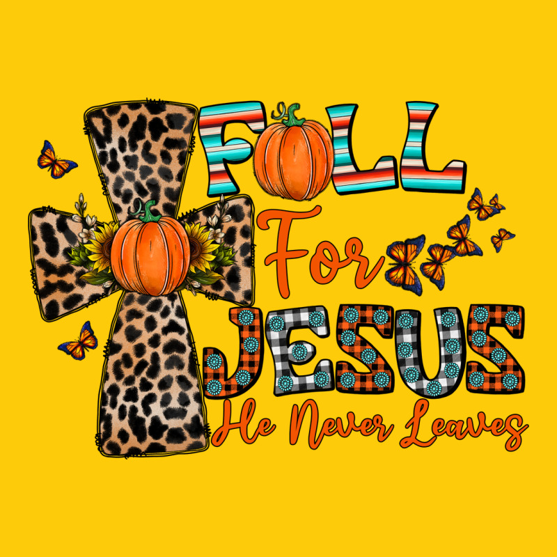 Fall For Jesus He Never Leaves Premium Hoodie by CowhideDigitalArt | Teevron
