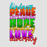 Kindness Peace Inclusion Hope Equality Love Diversity Premium Hoodie | Teevron