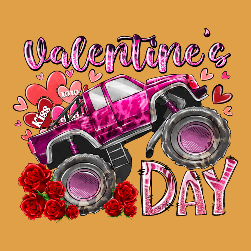 Valentines Day Monster Truck Premium Hoodie by RacoonDesign | Teevron