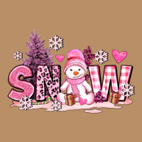 Pink Snowman And Snow Vintage Hoodie | Teevron