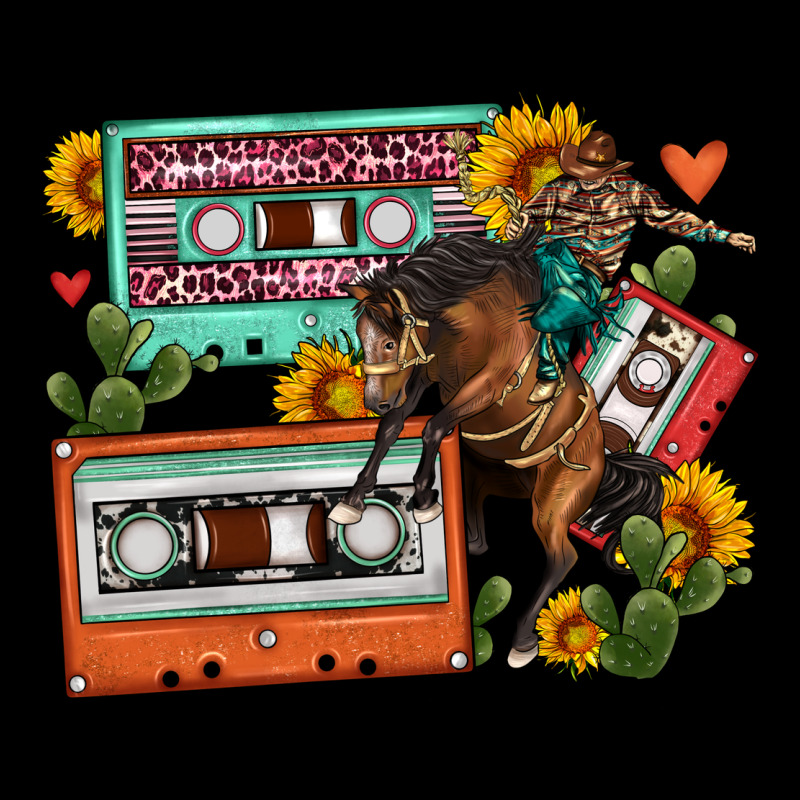 Rodeo Sunflower Cactus Cassette Urban Hoodie by FaDigitalArtStudio | Teevron