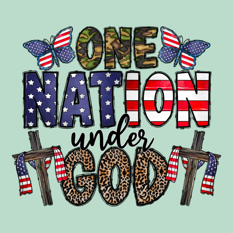 One Nation Under God Premium Hoodie by CowhideDigitalArt | Teevron