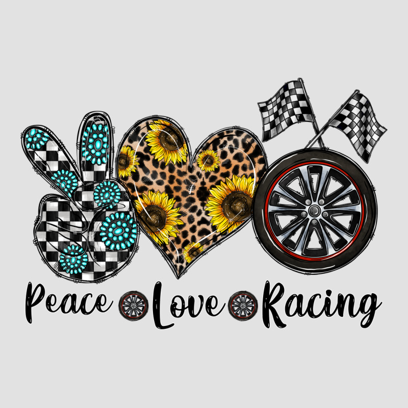 Peace Love Racing Premium Hoodie by CowhideDigitalArt | Teevron