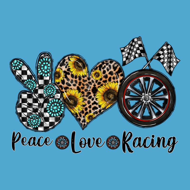 Peace Love Racing Premium Hoodie by CowhideDigitalArt | Teevron