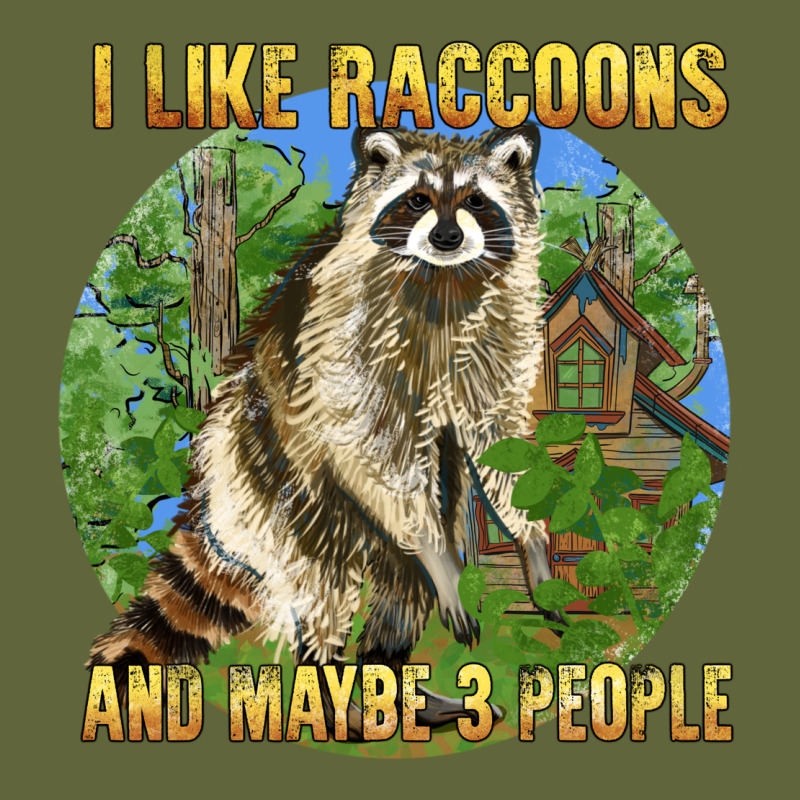 I Like Raccoons And 3 People Classic Tee by BarkalooDesign | Teevron