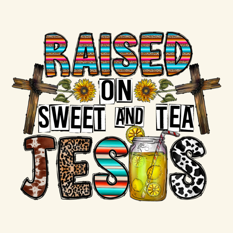 Raised On Sweet And Tea Jesus Premium Hoodie by CowhideDigitalArt | Teevron