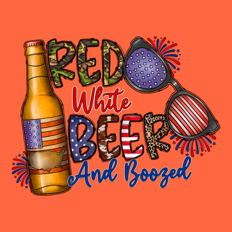 Red White Beer And Boozed Premium Hoodie by CowhideDigitalArt | Teevron