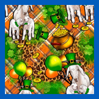 St Patricks  Goat Family With Balloons Seamless Urban Hoodie | Teevron