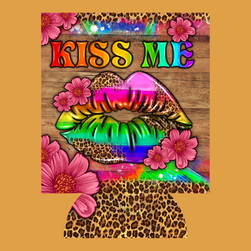Lgbtq Kiss Me  Can Cooler Premium Hoodie by HRA Design Shop | Teevron