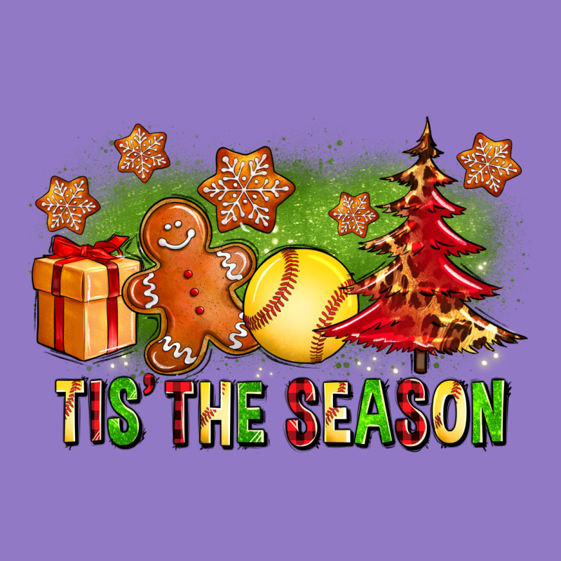 Tis The Season Christmas With Softball And Gingerbread Man Urban Hoodie by FaDigitalArtStudio | Teevron