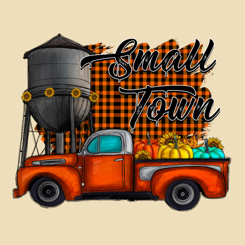 Small Town Fall Premium Hoodie by CowhideDigitalArt | Teevron