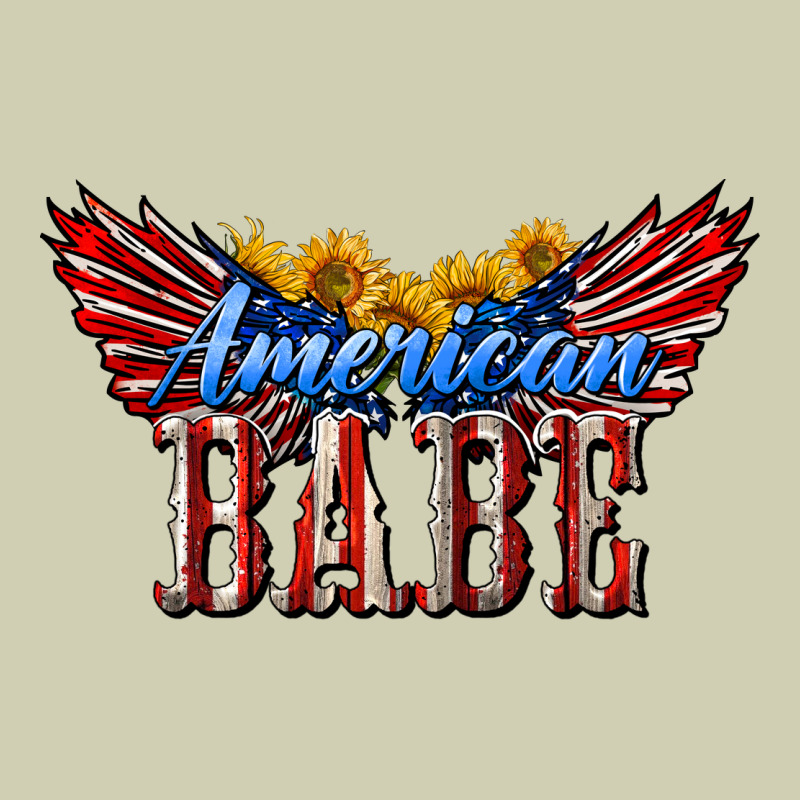 American Babe With Sunflowers Heavy Core Tee by LillyAllenDesigns | Teevron