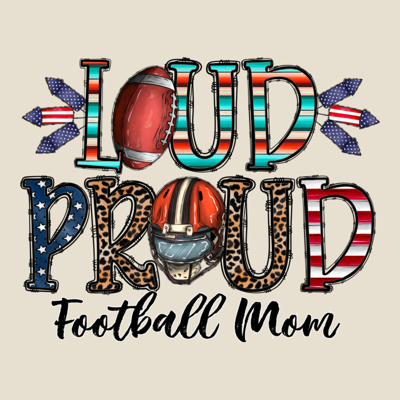 Loud Proud Football Mom Urban Hoodie by CowhideDigitalArt | Teevron