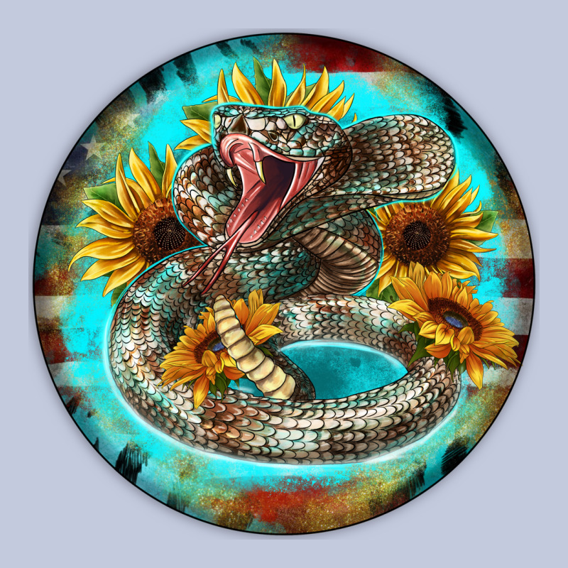 Rattlesnake And Sunflower Long Sleeve Tee by BarkalooDesign | Teevron