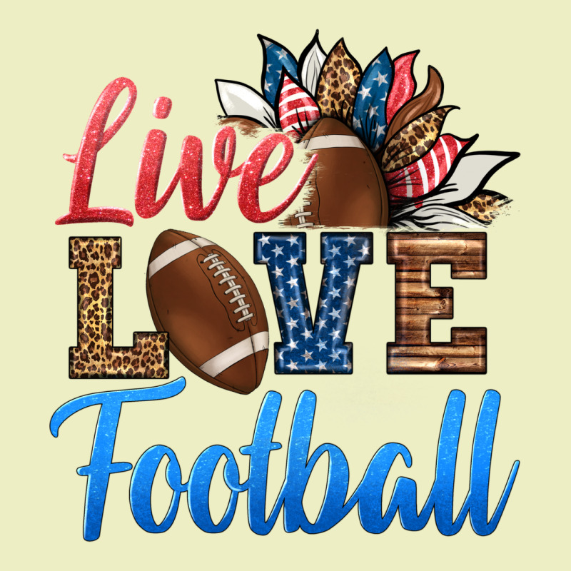 Live Love American Football Urban Hoodie by HRA Design Shop | Teevron