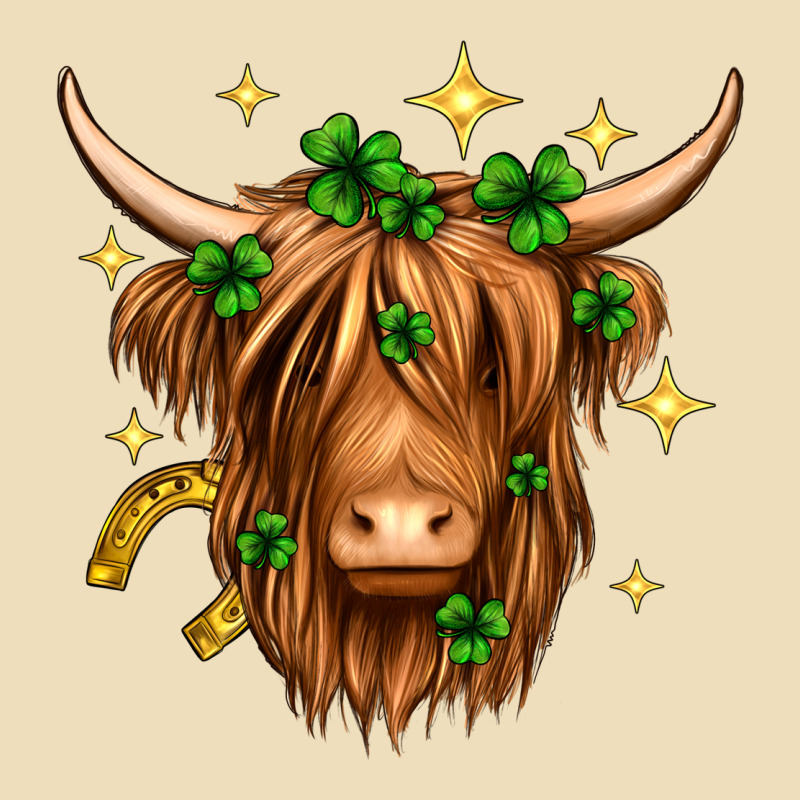 St. Patrick's Day Highland Cow Premium Hoodie by Neo Western | Teevron