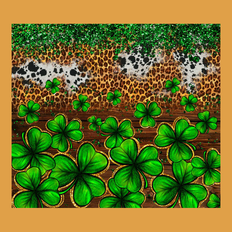 St. Patrick's Day Leopard Cowhide Tumbler Premium Hoodie by Neo Western | Teevron