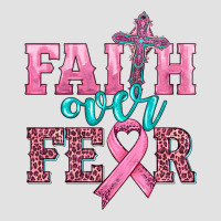 Faith Over Fear With Cross And Ribbon Premium Hoodie | Teevron