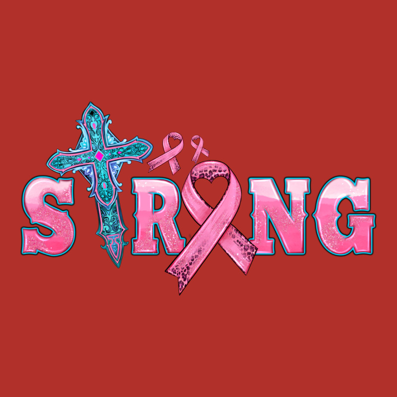 Strong With Cross Ribbon Premium Hoodie by HRA Design Shop | Teevron