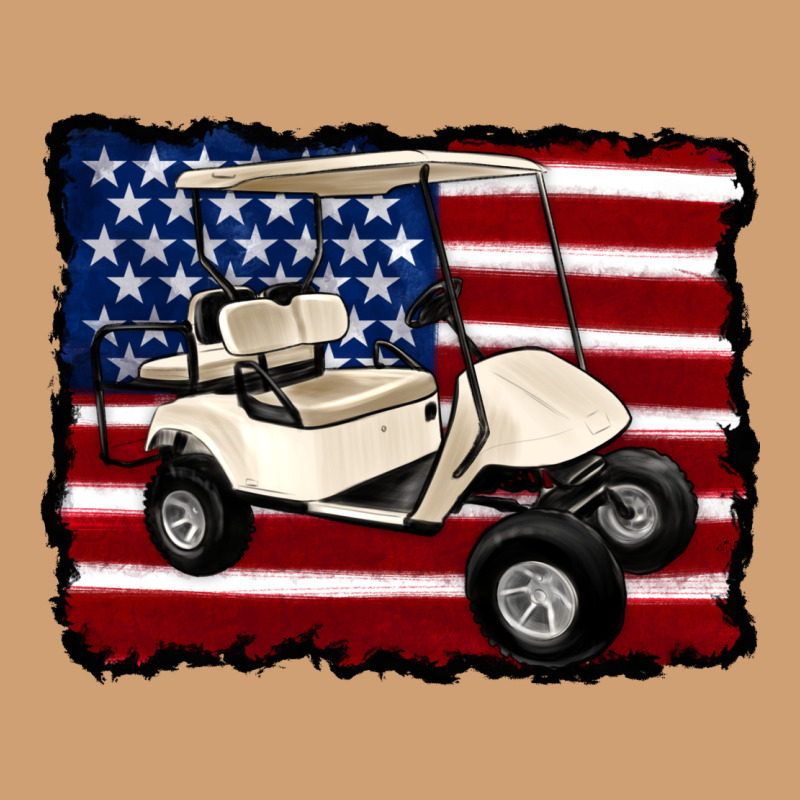 Golf Cart American Flag Vintage Tee by Artiststas | Teevron