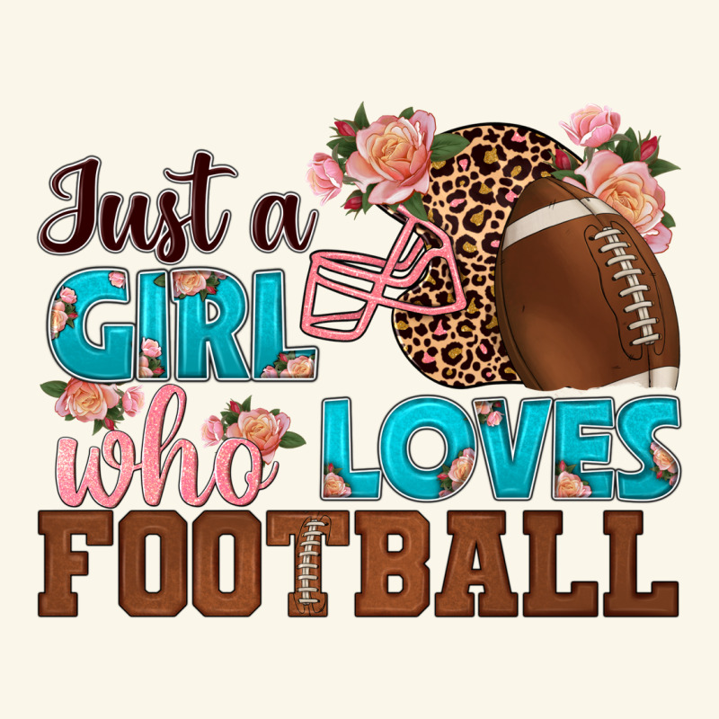 Just A Girl Who Loves Football Premium Hoodie by HRA Design Shop | Teevron