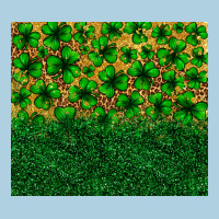 St. Patrick's Day Shamrock Leopard  Tumbler Premium Hoodie | Teevron