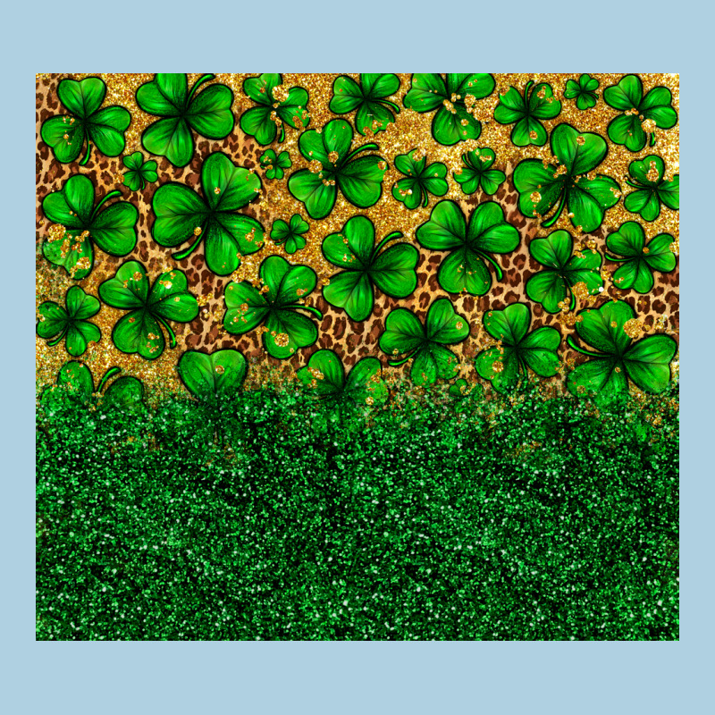 St. Patrick's Day Shamrock Leopard  Tumbler Premium Hoodie by Neo Western | Teevron