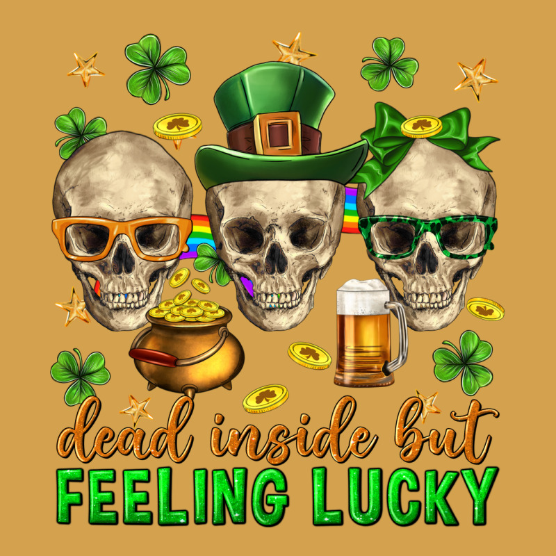 Dead Inside But Feeling Lucky St. Patricks Day Urban Hoodie by Neo Western | Teevron