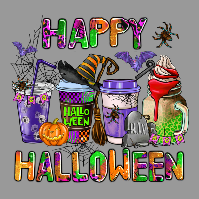 Happy Halloween Coffee Cups Vintage Hoodie by AdoDesignShop | Teevron