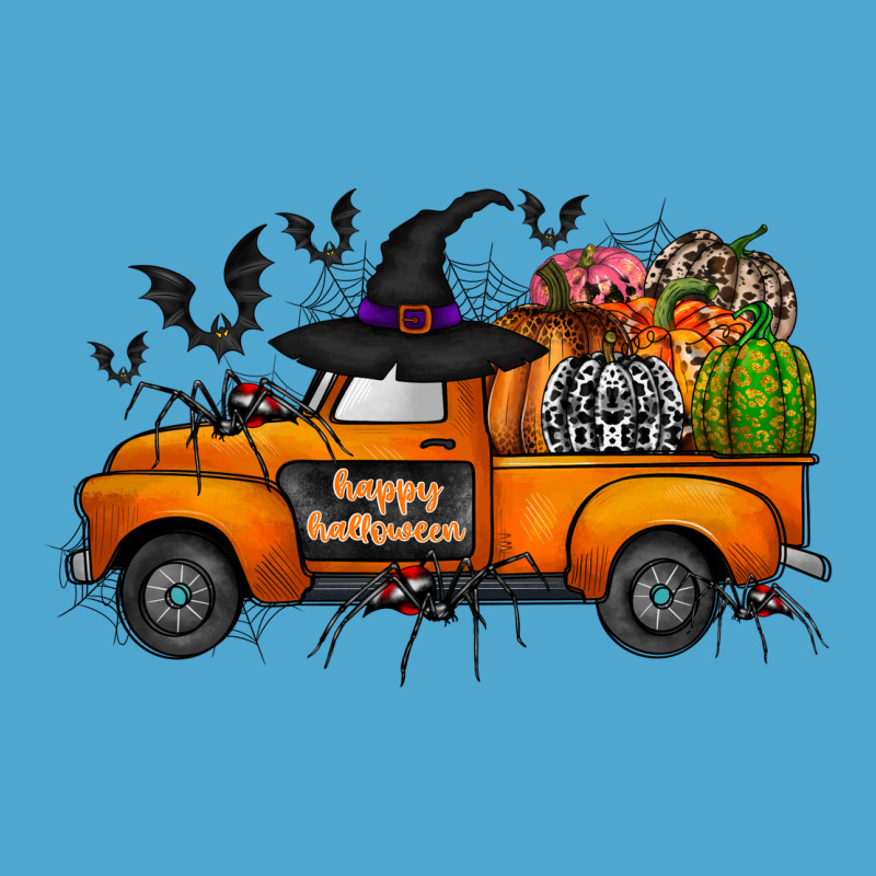 Happy Halloween Truck Premium Hoodie by CowhideDigitalArt | Teevron
