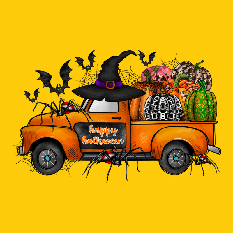 Happy Halloween Truck Premium Hoodie by CowhideDigitalArt | Teevron