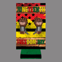 Juneteenth Freedom Day 12 Oz Can Cooler (slim) 2 Vintage Tee | Teevron