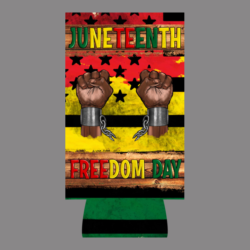 Juneteenth Freedom Day 12 Oz Can Cooler (slim) 2 Vintage Tee by Artiststas | Teevron