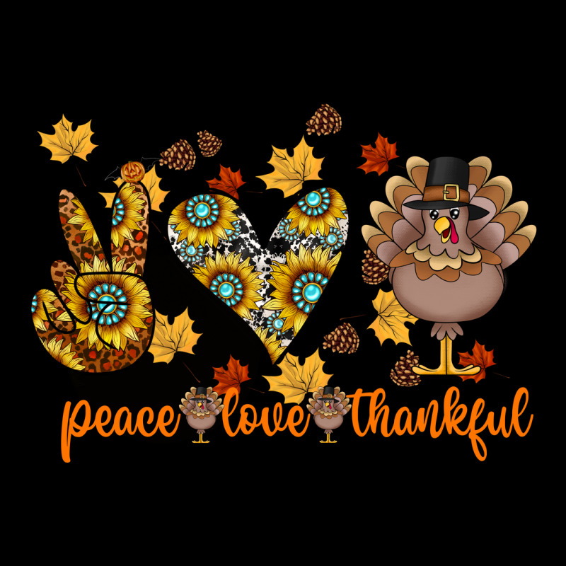 Peace Love Thankful Urban Hoodie by CowhideDigitalArt | Teevron